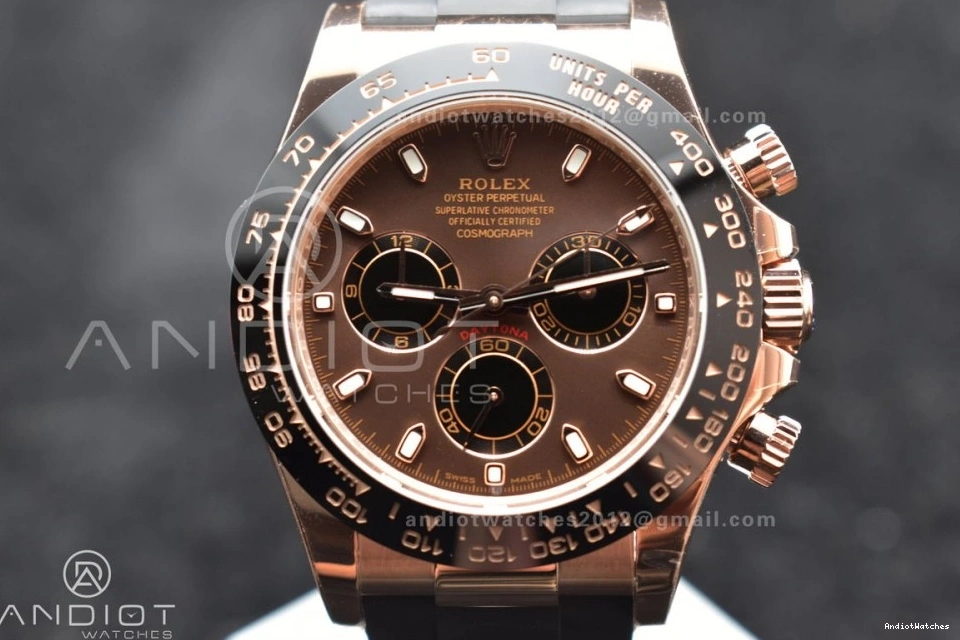 ModernLook Dial Best 1:1 Strap Brown on SA 116515 Edition 760 Oysterflex Daytona BTF Rubber 0424